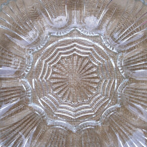 Vintage Anchor Hocking Deviled Egg Glass Tray - Picture 7 of 16